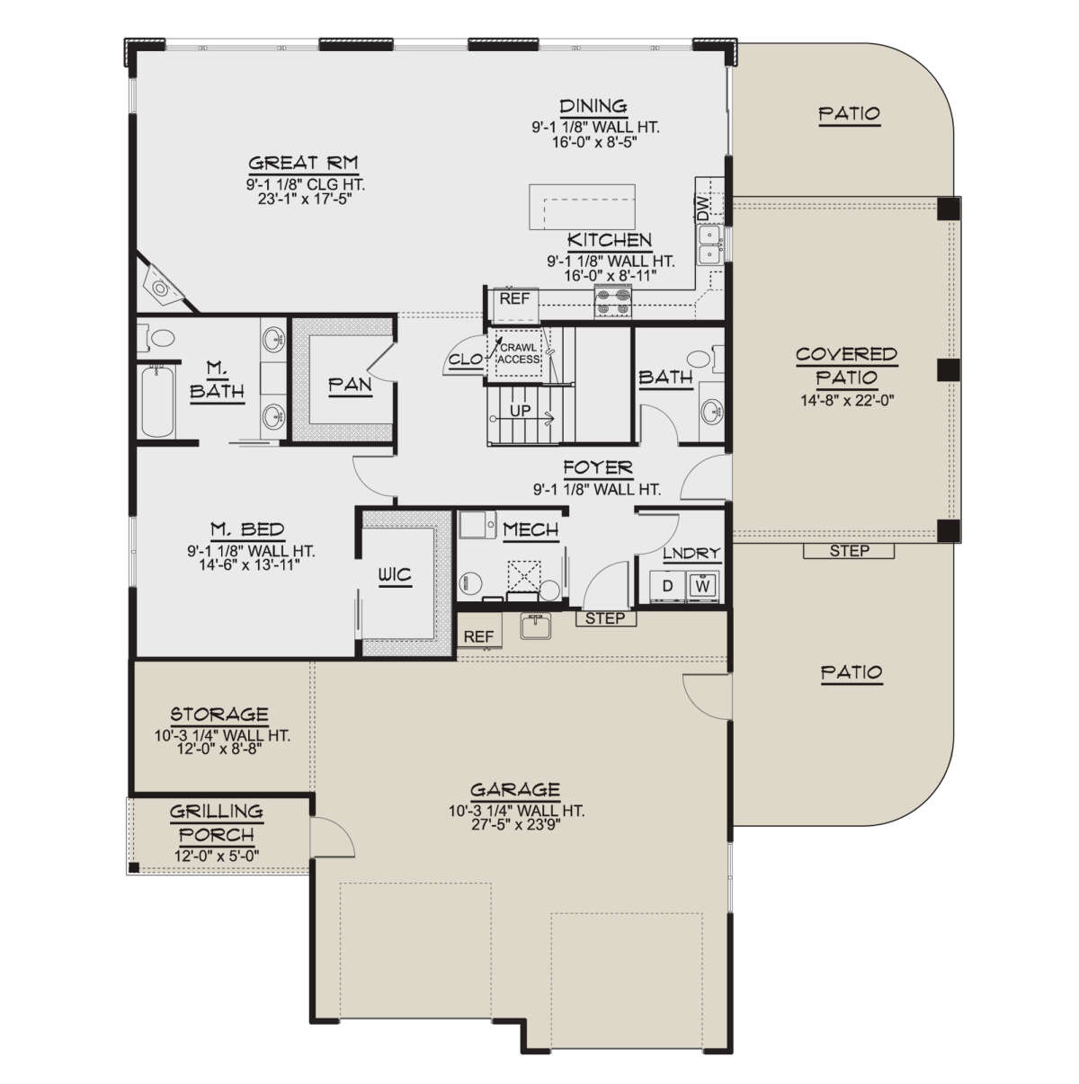 Main Floor for House Plan #5032-00148