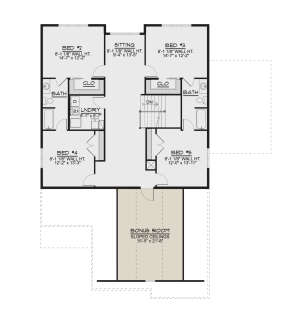 Second Floor for House Plan #5032-00148