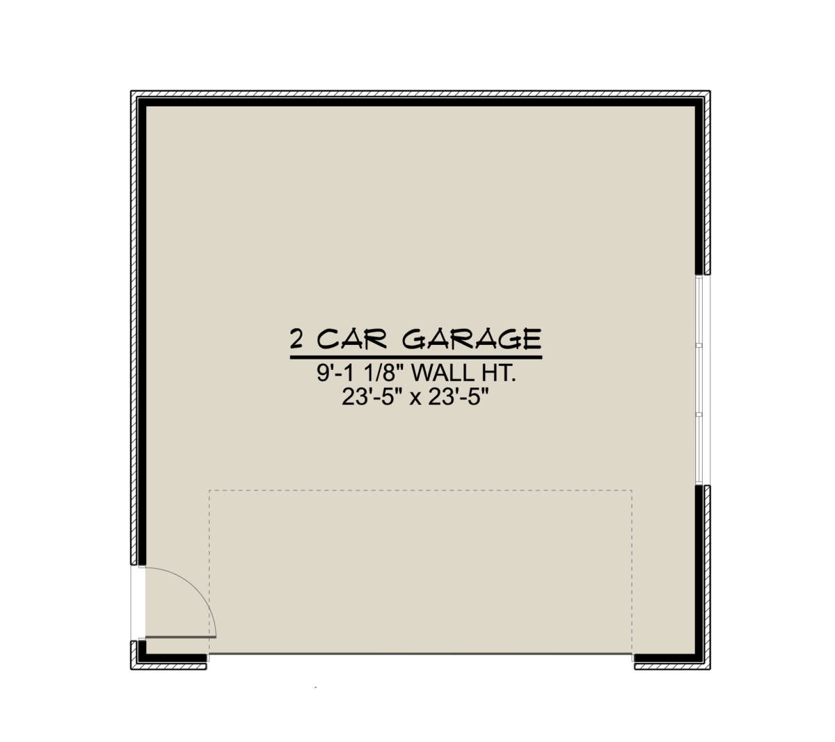 Garage Floor for House Plan #5032-00150