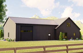 Barn House Plan #5032-00151 Elevation Photo