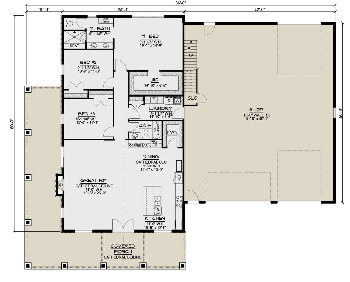 Main Floor for House Plan #5032-00151