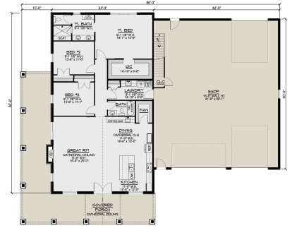House Plan House Plan #26366 Drawing 1