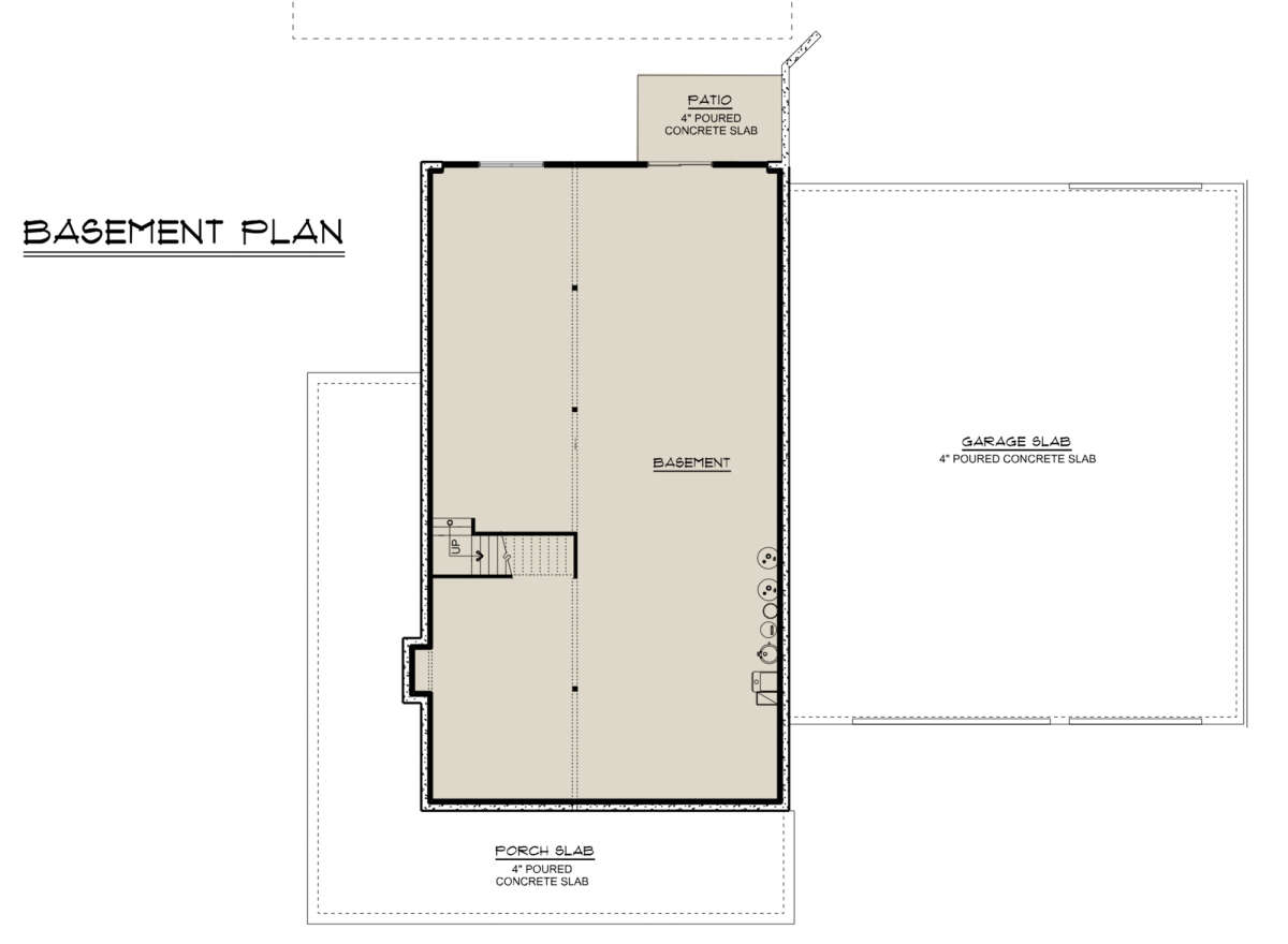 Basement for House Plan #5032-00151