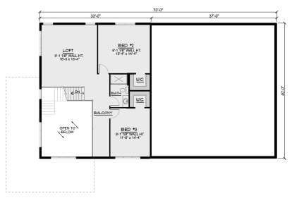 Second Floor for House Plan #5032-00152