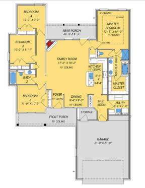 Main Floor for House Plan #9279-00050