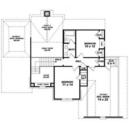 Second Floor for House Plan #053-00322