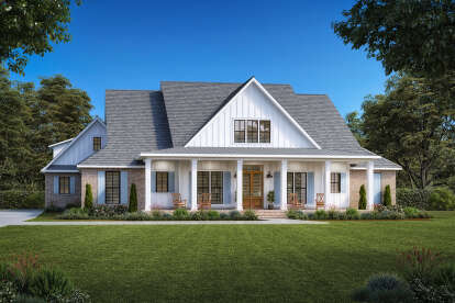 Modern Farmhouse House Plan #4534-00071 Elevation Photo