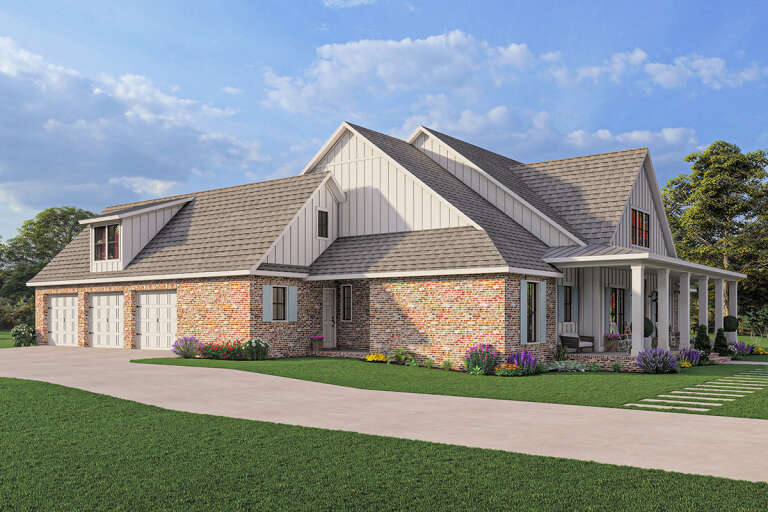 Modern Farmhouse House Plan #4534-00071 Elevation Photo