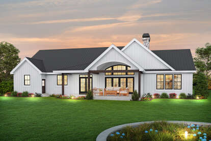 Modern Farmhouse House Plan #2559-00928 Elevation Photo