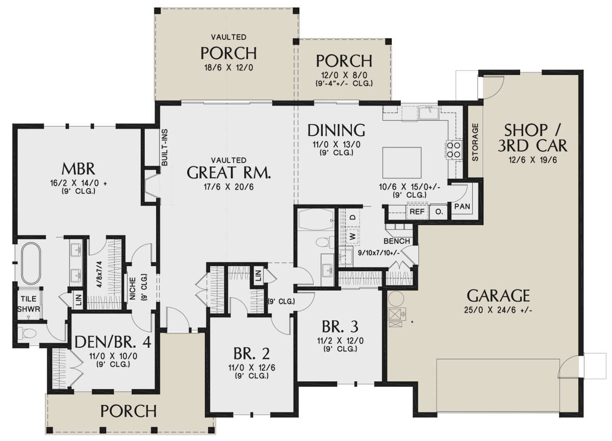 Main Floor for House Plan #2559-00928