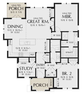 Main Floor for House Plan #2559-00929