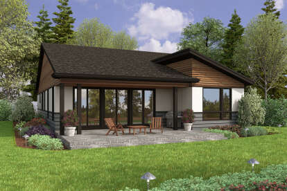 Modern House Plan #2559-00931 Elevation Photo