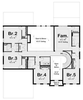 Second Floor for House Plan #963-00632