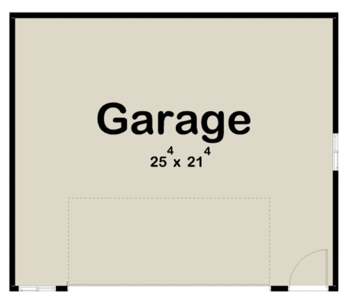 Garage Floor for House Plan #963-00634