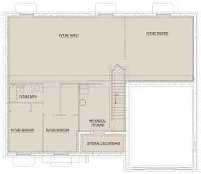 Basement for House Plan #8768-00031