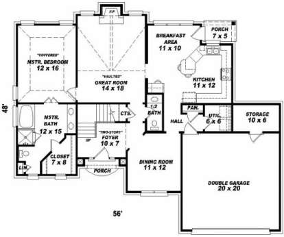 First Floor for House Plan #053-00324