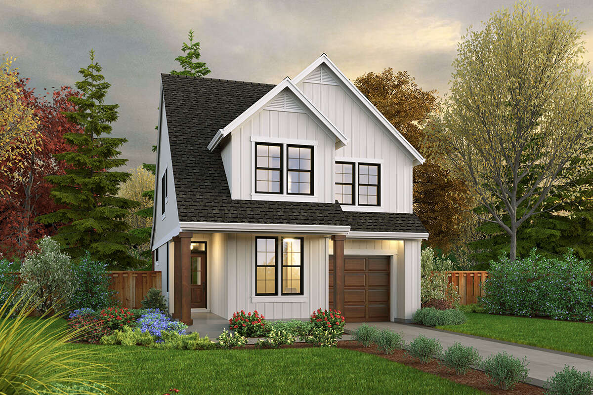 Modern Farmhouse Plan: 1,855 Square Feet, 4 Bedrooms, 3 Bathrooms ...