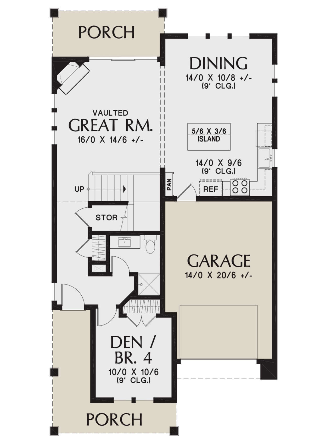 Main Floor for House Plan #2559-00933