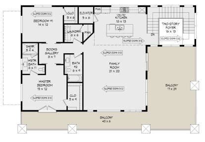 Second Floor for House Plan #940-00424