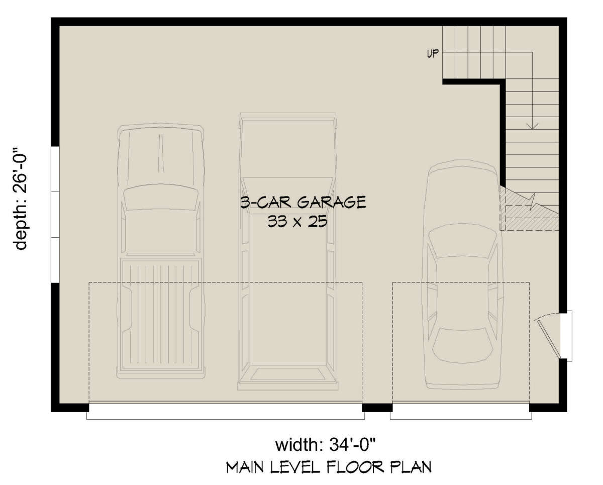 Garage Floor for House Plan #940-00425