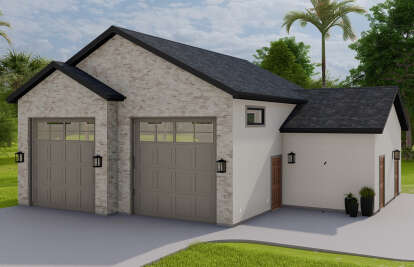 European House Plan #2802-00130 Elevation Photo