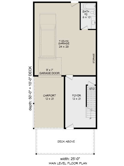 Garage Floor for House Plan #940-00427