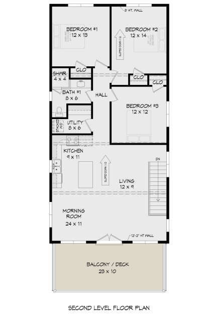 Second Floor for House Plan #940-00427