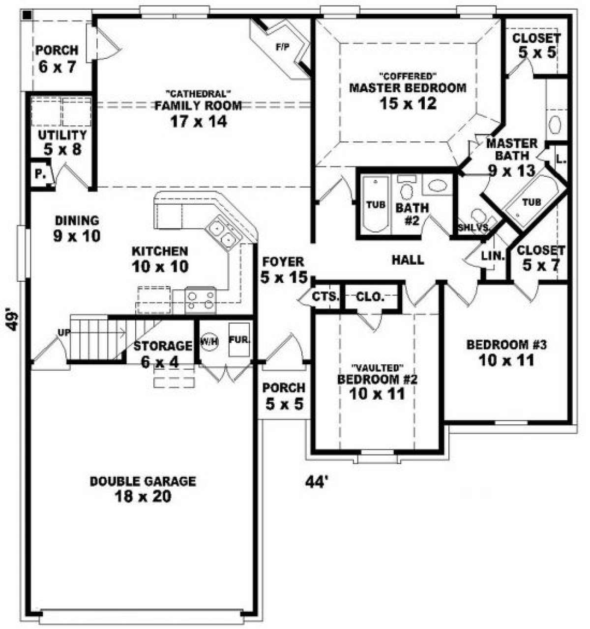 Main Floor for House Plan #053-00325
