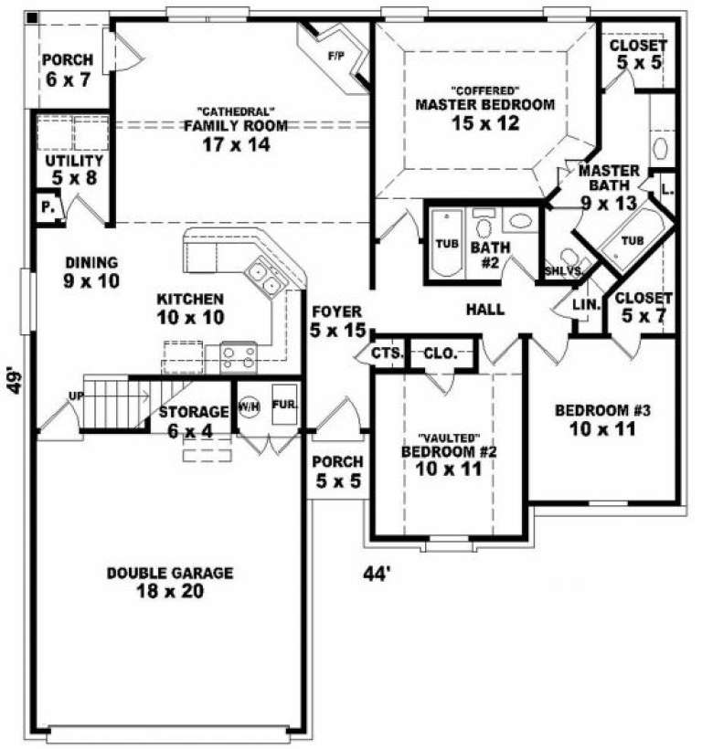 House Plan House Plan #2640 Drawing 1