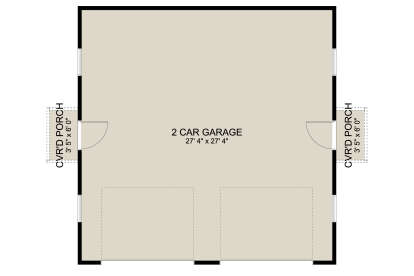 Garage Floor for House Plan #2802-00134