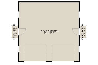 Garage Floor for House Plan #2802-00134