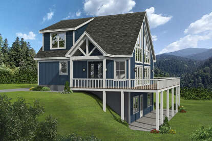 Mountain House Plan #940-00429 Elevation Photo