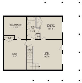 Basement for House Plan #940-00429