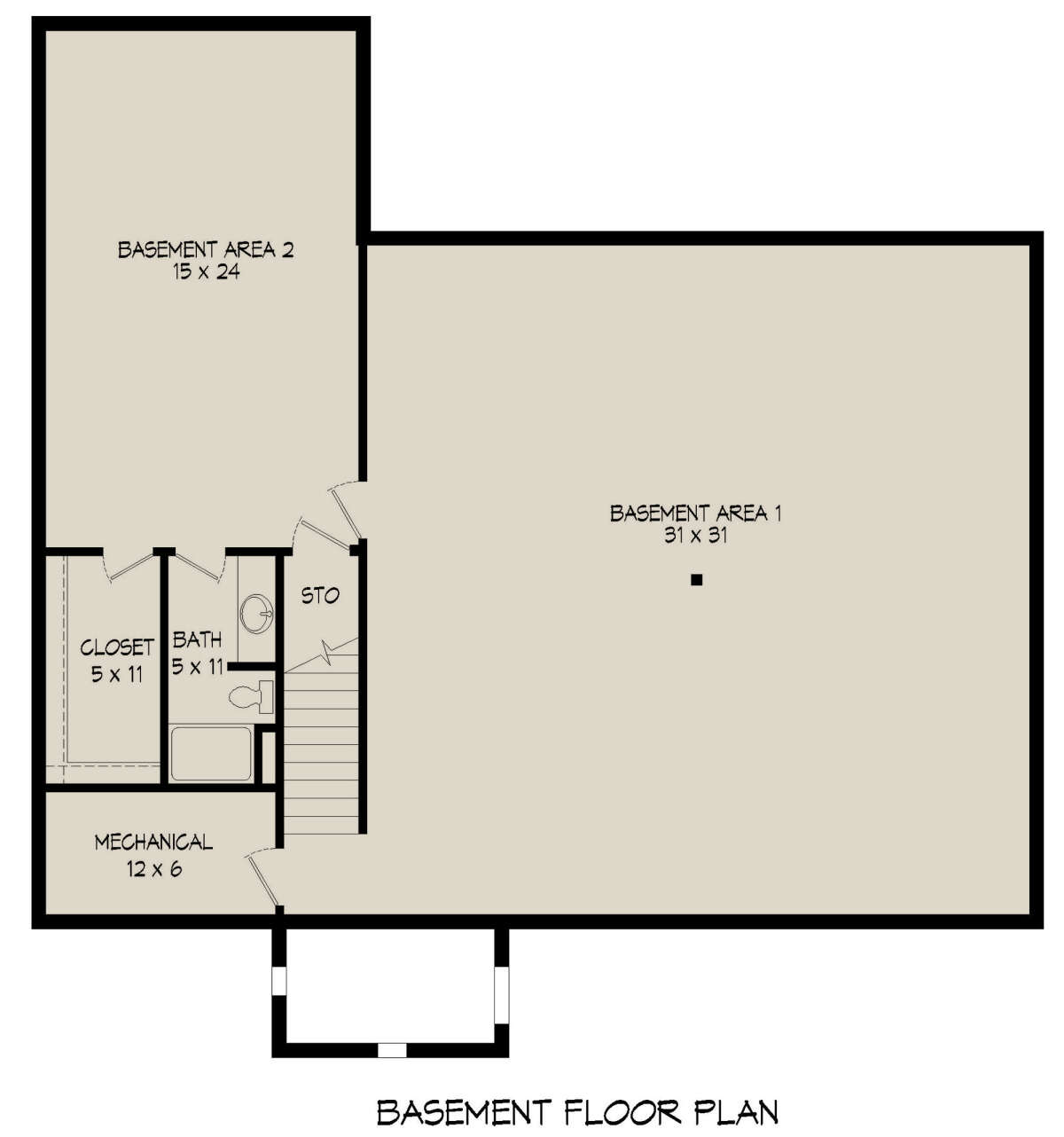 Basement for House Plan #940-00431