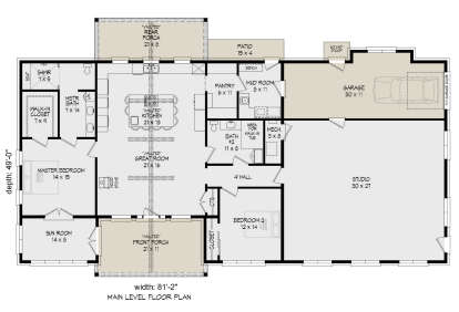 House Plan House Plan #26407 Drawing 1