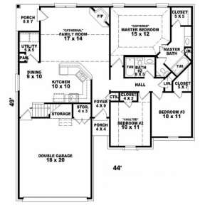 Main Floor for House Plan #053-00326