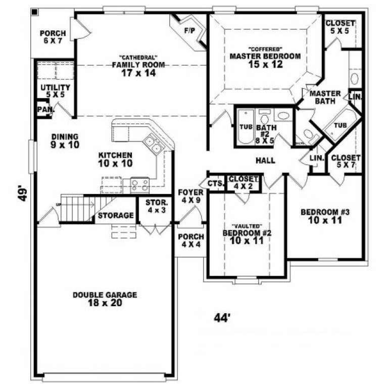House Plan House Plan #2641 Drawing 1