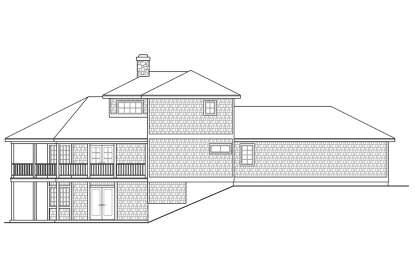 Lake Front House Plan #035-00985 Elevation Photo