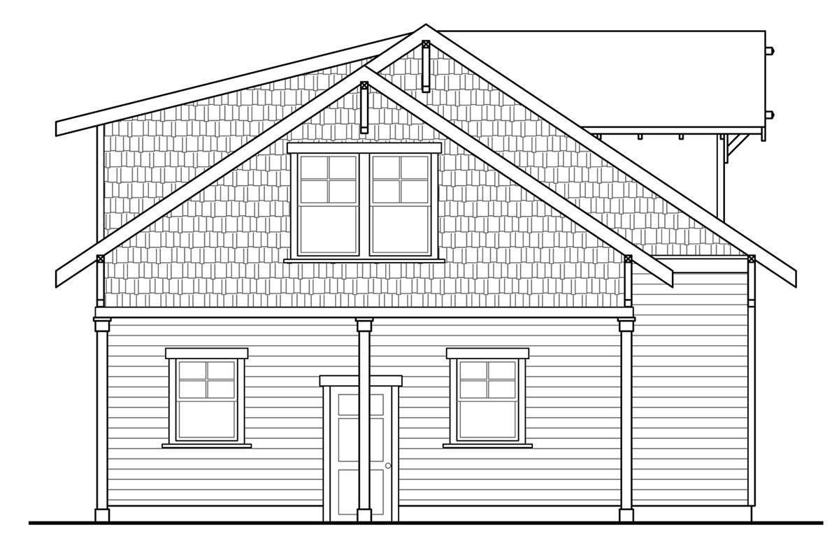 Craftsman House Plan #035-00986 Elevation Photo