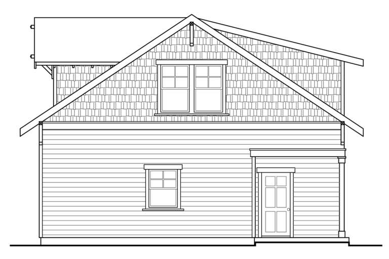 Craftsman House Plan #035-00986 Elevation Photo