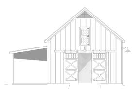 Barn House Plan #940-00436 Elevation Photo