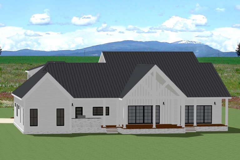 Modern Farmhouse House Plan #6849-00116 Elevation Photo