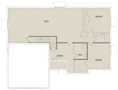 Basement for House Plan #8768-00032
