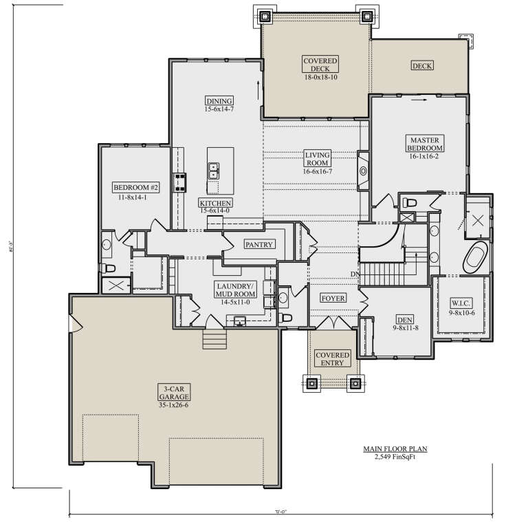 House Plan House Plan #26419 Drawing 1