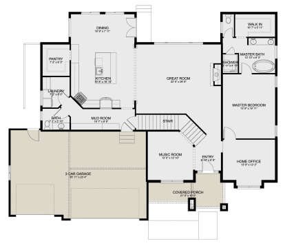 Main Floor for House Plan #2802-00137