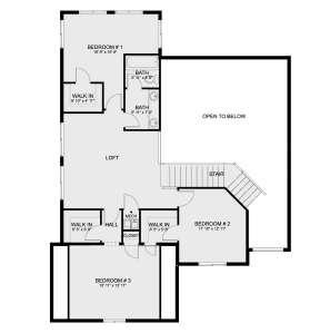 Second Floor for House Plan #2802-00137