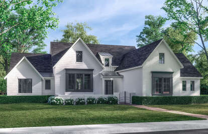 Modern Transitional House Plan #041-00265 Elevation Photo