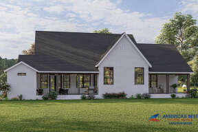 Modern Transitional House Plan #041-00265 Elevation Photo