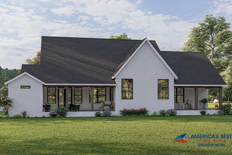 Modern Transitional House Plan #041-00265 Elevation Photo
