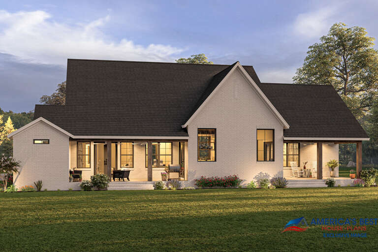 Modern Transitional House Plan #041-00265 Elevation Photo